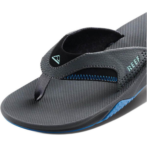 2026 Reef Hommes Sandales Fanning CJ2911 - Gris Métallisé / Ocean